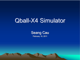Qball-X4 Simulator