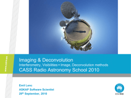 Imaging & Deconvolution Interferometry, VisibilitiesImage