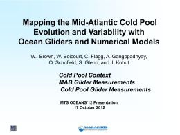 Mapping the Mid-Atlantic Cold Pool Evolution and