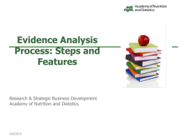 Academy`s Evidence Analysis Process