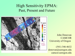 High Sensitivity EPMA, Past, Present and Future