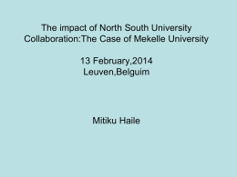 his view on the impact of North South university