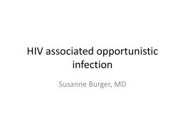 Opportunistic Infections in HIV