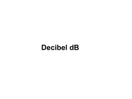 Decibel dB - Intranet ETB