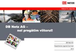 DB Netz AG - Facultatea de Constructii