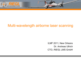 Folie 1 - RIEGL Laser Measurement Systems