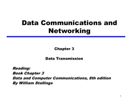 Chapter 6 Data Transmission