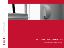 DKTCOMEGA EDFA series presentation (English)