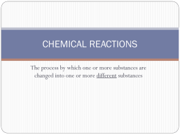CHEMICAL EQUATIONS