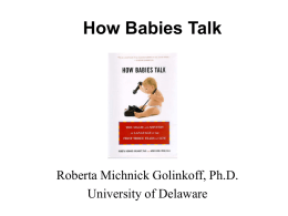 How Babies Talk
