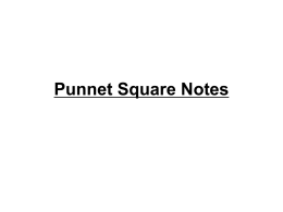 N.2 Punnet Square Notes