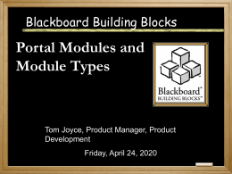 Portal Modules and Module Types