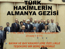 AİHM VE TÜRKİYE - Sunum - İzmir Bölge İdare Mahkemesi