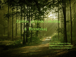 14. Zaštita prirode i okoliša u Hrvatskoj