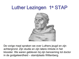Luther Lezingen 2e STAP