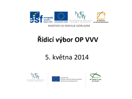 Projektový tým pro přípravu OP VVV 20. února 2014