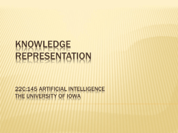 Knowledge representation 1