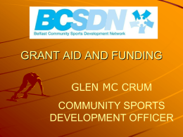 Belfast City Grant Presentation