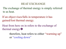 Heat Exchange - curtehrenstrom.com