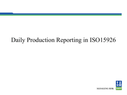 Daily Production Reporting in ISO15926