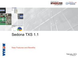 VYKON Sedona TXS 1.1 Presentation