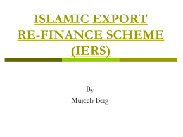islamic export re-finance scheme (iers)
