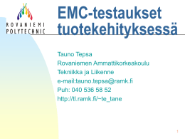 EMC - Rovaniemen ammattikorkeakoulu