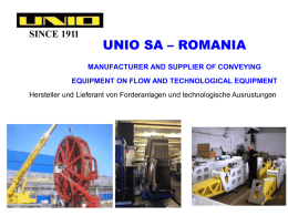 UNIO S.A. "powerpoint" presentation