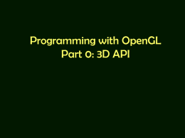OpenGL Programming
