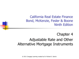 California Real Estate Finance, 9th edition