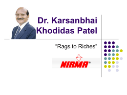Dr. Karsanbhai Khodidas Patel