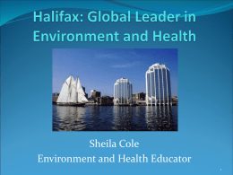 The view from Nova Scotia - Environmental Health Association of