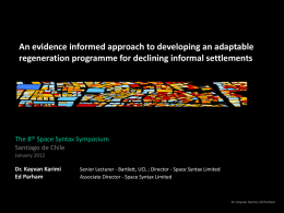PPT - Space Syntax Symposium 8