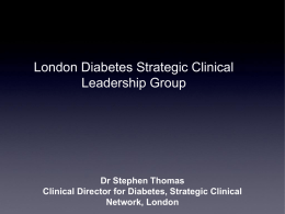 London Diabetes Strategic Clinical Leadership Group