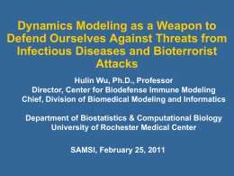 Dynamics Modeling as a Weapon to Defend Ourselves