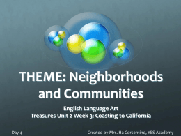 Coasting to California - Treasures Resources.com