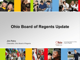 OBR OCTEO Presentation - Ohio Board of Regents