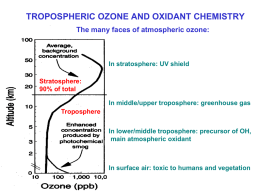 Tropospheric ozone and OH - Atmospheric Chemistry Modeling Group