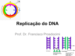O processo de replicação do DNA