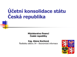 Co je to účetní konsolidace? - Svaz měst a obcí České republiky
