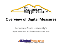 to view the Digital Measures Core Team Powerpoint Presentation