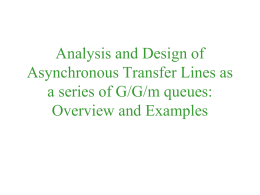 G/G/m-based Modeling of Asynchronous Transfer Lines and