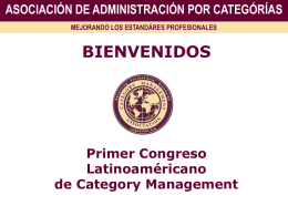 Primer Congreso Latinoaméricano de Category Management