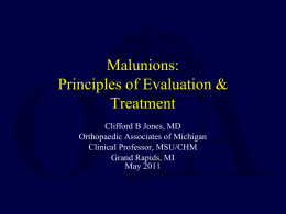 Malunions - Orthopaedic Trauma Association