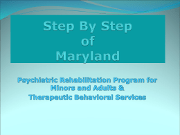 Step By Step of Maryland PRP & TBS Presentation