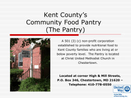 The Community Food Pantry - United Way of Kent County