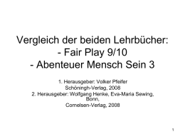 Fair Play – Ethik 7/8 und 9/10