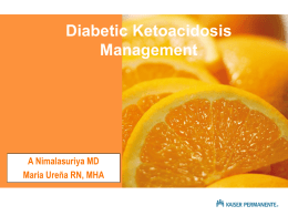 Diabetic Ketoacidosis Management