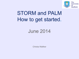 Introduction to PALM and STORM
