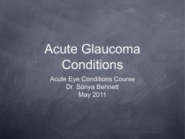 Acute Eye Conditions Course